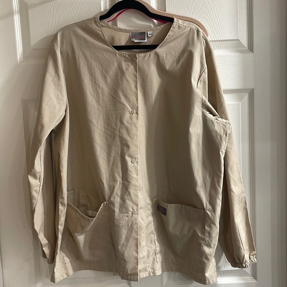 Scrub Zone XLG Tan Scrub Jacket